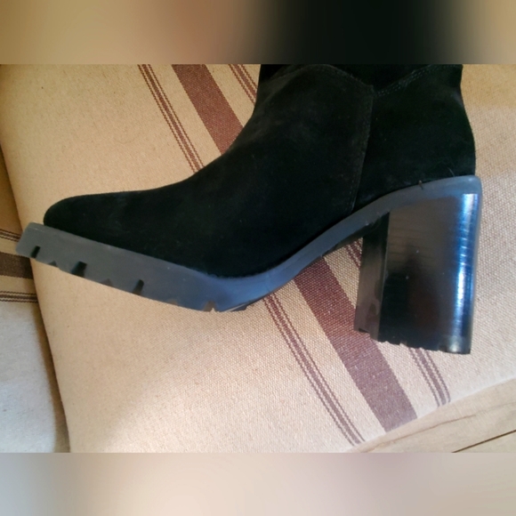 Women's Harley Davidson Boots, SUEDE, Black, 7.5 - Picture 2 of 6